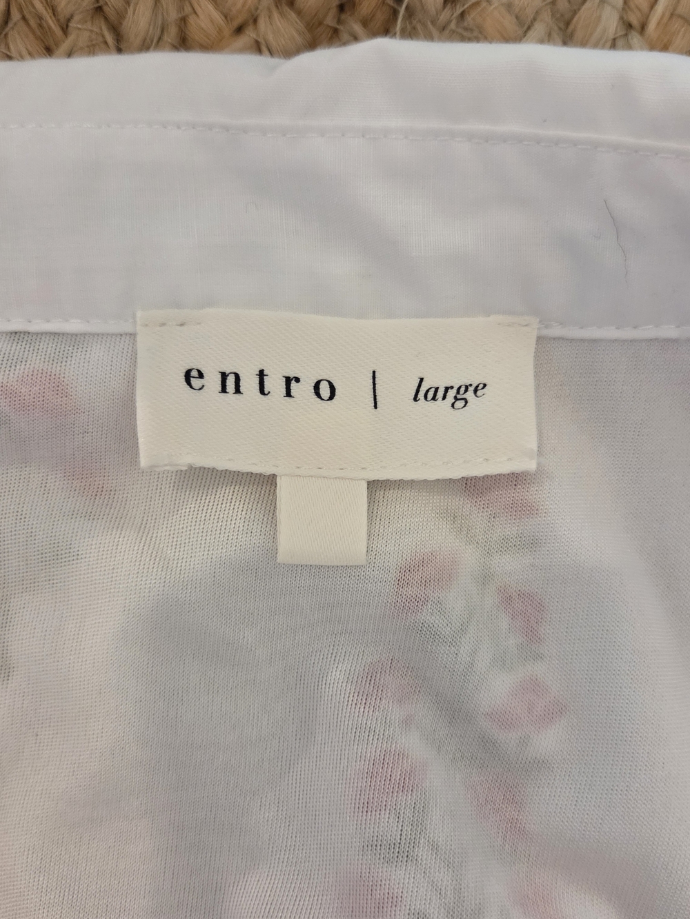 entro White Floral Tie-Waist Dress with Red and Orange Accents - Picture 10 of 10